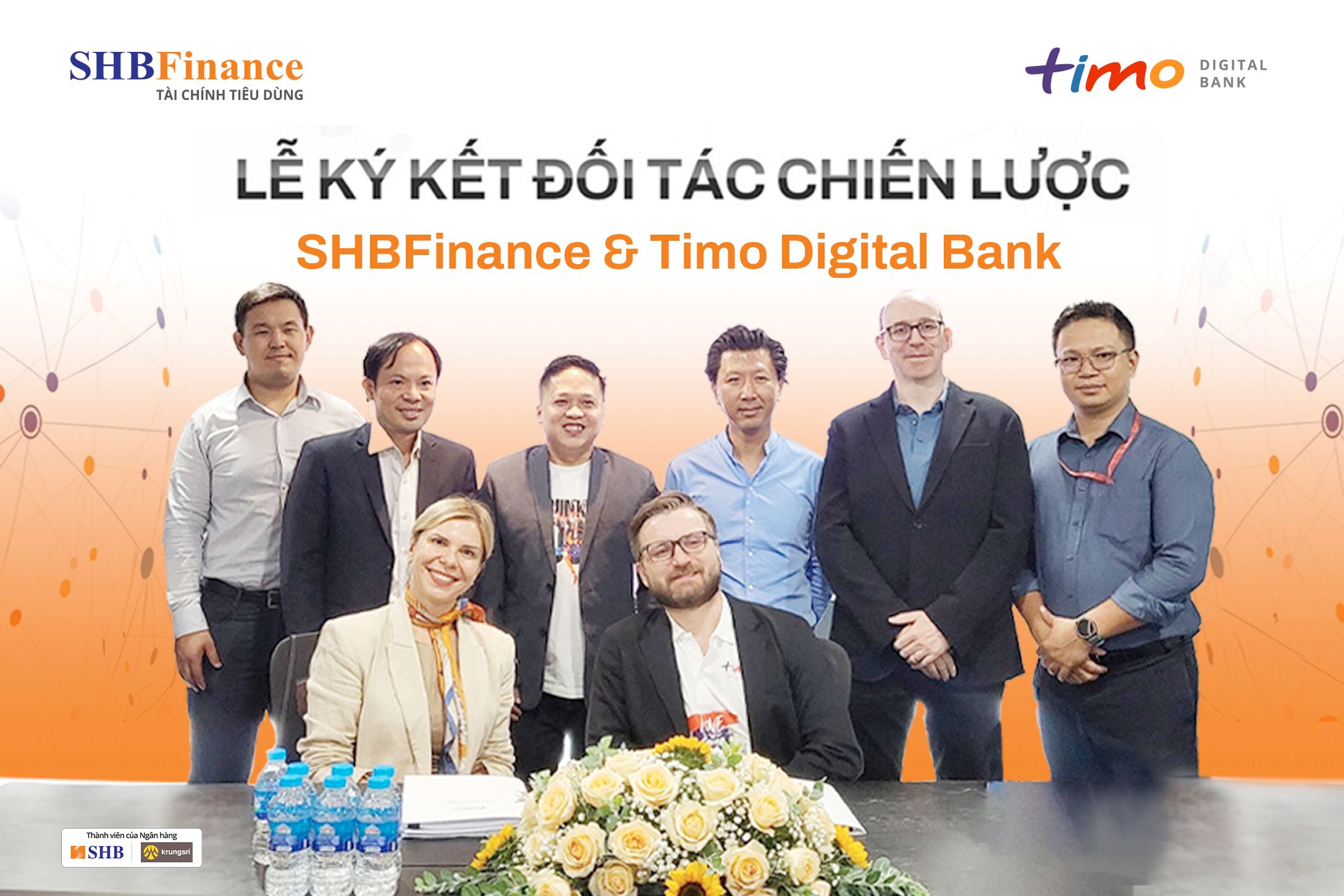 Lễ ký kết đối tác chiến lược giữa SHBFinance và Timo Digital Bank